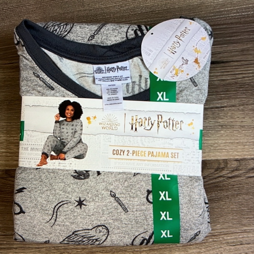 Harry Potter Cozy 2 Piece Pajama Set Wizarding World XL Lounge Wear Ladies Pjs 🆕